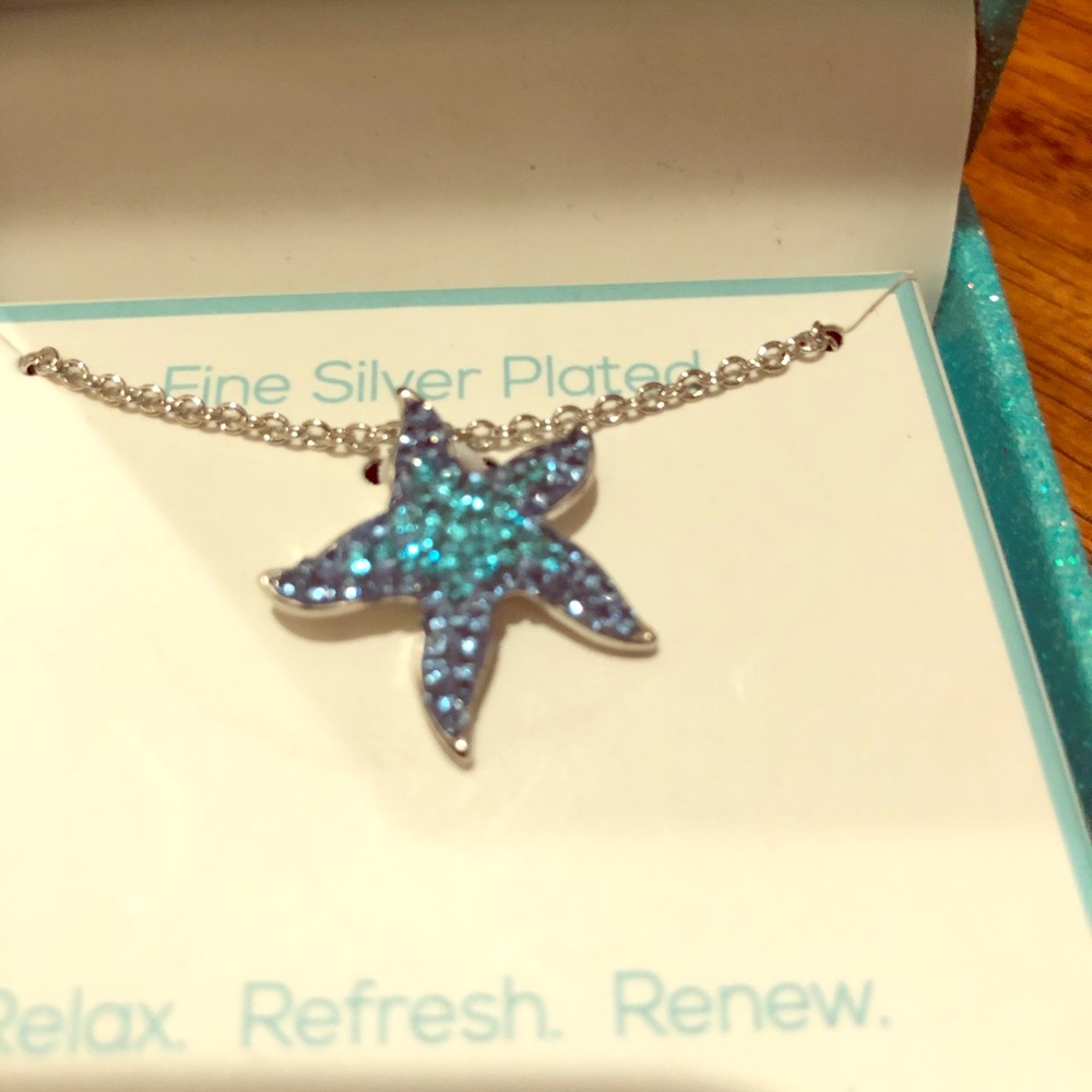 Florida Friends Aqua Starfish Necklace